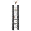 Stella Homewares Storage Shelf Grey 60x30x210 cm Solid Wood Pine