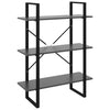 Stella Homewares Book Cabinet Grey 80x30x105 cm Engineered Wood