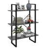 Stella Homewares Book Cabinet Grey 80x30x105 cm Engineered Wood