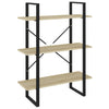 Stella Homewares Book Cabinet Sonoma Oak 80x30x105 cm Engineered Wood