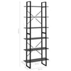 Stella Homewares High Cabinet Grey 80x30x210 cm Engineered Wood