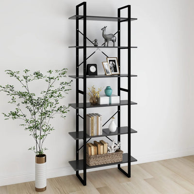 Stella Homewares High Cabinet Grey 80x30x210 cm Engineered Wood