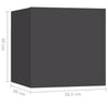 Stella Homewares Bedside Cabinets 2 pcs Grey 30.5x30x30 cm Engineered Wood