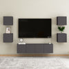 Stella Homewares Bedside Cabinets 2 pcs Grey 30.5x30x30 cm Engineered Wood