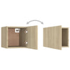 Stella Homewares Bedside Cabinet Sonoma Oak 30.5x30x30 cm Engineered Wood