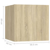Stella Homewares Bedside Cabinet Sonoma Oak 30.5x30x30 cm Engineered Wood