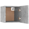 Stella Homewares Bedside Cabinet Concrete Grey 30.5x30x30 cm Engineered Wood