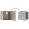 Stella Homewares Bedside Cabinet Concrete Grey 30.5x30x30 cm Engineered Wood