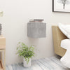 Stella Homewares Bedside Cabinet Concrete Grey 30.5x30x30 cm Engineered Wood