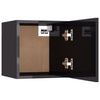 Stella Homewares Bedside Cabinet High Gloss Grey 30.5x30x30 cm Engineered Wood