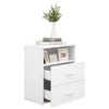Stella Homewares Bed Cabinets 2 pcs White 50x32x60 cm