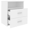 Stella Homewares Bed Cabinets 2 pcs White 50x32x60 cm