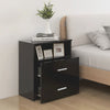 Stella Homewares Bed Cabinets 2 pcs Black 50x32x60 cm