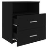 Stella Homewares Bed Cabinets 2 pcs Black 50x32x60 cm