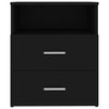 Stella Homewares Bed Cabinets 2 pcs Black 50x32x60 cm