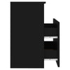 Stella Homewares Bed Cabinets 2 pcs Black 50x32x60 cm