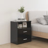 Stella Homewares Bed Cabinets 2 pcs Black 50x32x60 cm