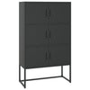 Stella Homewares Highboard Black 80x35x135 cm Steel