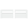 Stella Homewares Bedside Cabinets 2 pcs with LEDs White 60x35x40 cm