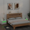 Stella Homewares Bedside Cabinets 2 pcs with LEDs White 60x35x40 cm