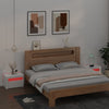 Stella Homewares Bedside Cabinets 2 pcs with LEDs White 60x35x40 cm