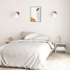 Stella Homewares Bedside Cabinets 2 pcs White 40x30.5x40 cm Solid Pinewood