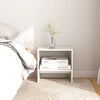 Stella Homewares Bedside Cabinets 2 pcs White 40x30.5x40 cm Solid Pinewood