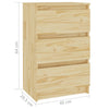 Stella Homewares Bedside Cabinets 2 pcs 40x29.5x64 cm Solid Pine Wood