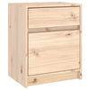 Stella Homewares Bedside Cabinet 40x31x50 cm Solid Pinewood