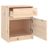 Stella Homewares Bedside Cabinet 40x31x50 cm Solid Pinewood