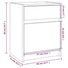Stella Homewares Bedside Cabinet 40x31x50 cm Solid Pinewood