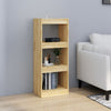 Stella Homewares Book Cabinet/Room Divider 40x30x103.5 cm Solid Pinewood