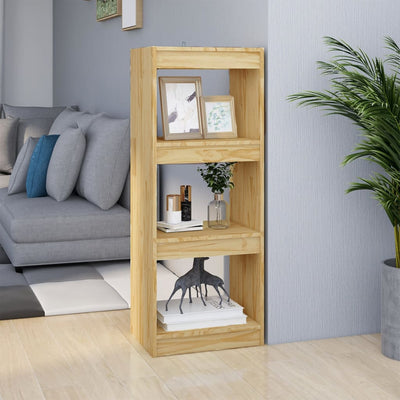 Stella Homewares Book Cabinet/Room Divider 40x30x103.5 cm Solid Pinewood