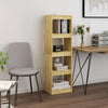 Stella Homewares Book Cabinet Room Divider 40x30x135.5 cm Pinewood