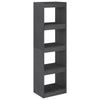 Stella Homewares Book Cabinet Room Divider Grey 40x30x135.5 cm Pinewood