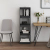 Stella Homewares Book Cabinet Room Divider Grey 40x30x135.5 cm Pinewood