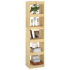 Stella Homewares Book Cabinet/Room Divider 40x30x167.5 cm Solid Pinewood