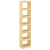 Stella Homewares Book Cabinet/Room Divider 40x30x199 cm Solid Pinewood