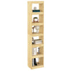 Stella Homewares Book Cabinet/Room Divider 40x30x199 cm Solid Pinewood