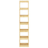Stella Homewares Book Cabinet/Room Divider 40x30x199 cm Solid Pinewood
