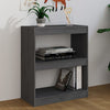 Stella Homewares Book Cabinet/Room Divider Grey 60x30x71.5 cm Solid Wood Pine