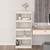 Stella Homewares Book Cabinet/Room Divider White 60x30x135.5 cm Solid Wood Pine