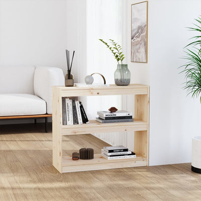 Stella Homewares Book Cabinet/Room Divider 80x30x71.5 cm Solid Wood Pine