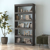 Stella Homewares Book Cabinet/Room Divider Grey 80x30x167.4 cm Solid Wood Pine