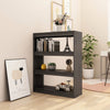 Stella Homewares Book Cabinet/Room Divider Grey 100x30x103 cm Solid Pinewood
