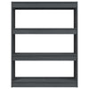 Stella Homewares Book Cabinet/Room Divider Grey 100x30x103 cm Solid Pinewood