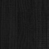 Stella Homewares Book Cabinet/Room Divider Black 100x30x135.5 cm Solid Pinewood