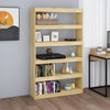 Stella Homewares Book Cabinet/Room Divider 100x30x167.5 cm Solid Pinewood