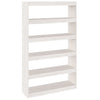 Stella Homewares Book Cabinet/Room Divider White 100x30x167.5 cm Solid Pinewood