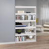 Stella Homewares Book Cabinet/Room Divider White 100x30x167.5 cm Solid Pinewood